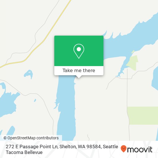 Mapa de 272 E Passage Point Ln, Shelton, WA 98584