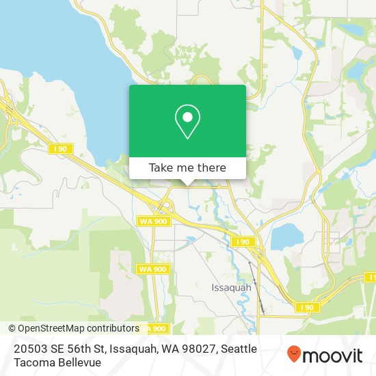 Mapa de 20503 SE 56th St, Issaquah, WA 98027