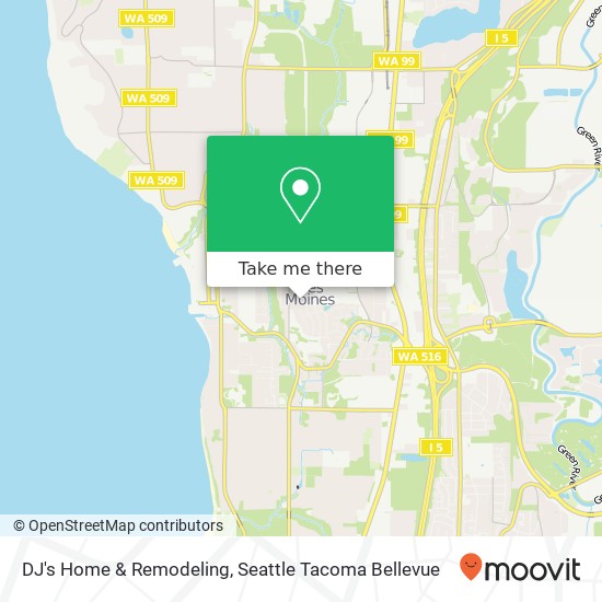 Mapa de DJ's Home & Remodeling