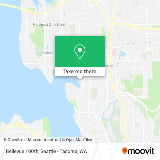 Bellevue 100th map