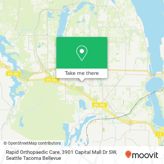 Mapa de Rapid Orthopaedic Care, 3901 Capital Mall Dr SW