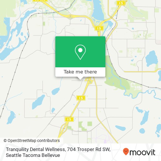 Mapa de Tranquility Dental Wellness, 704 Trosper Rd SW