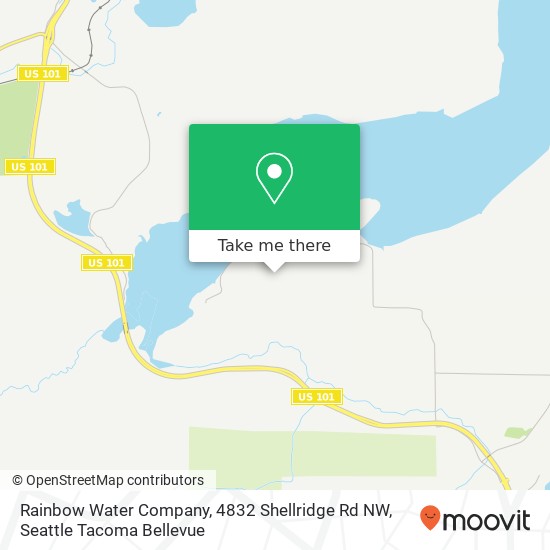 Mapa de Rainbow Water Company, 4832 Shellridge Rd NW