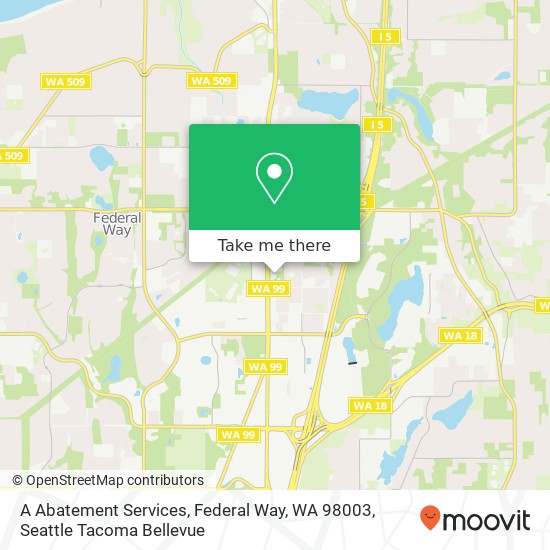 A Abatement Services, Federal Way, WA 98003 map