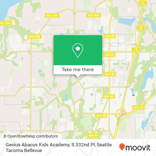 Genius Abacus Kids Academy, S 332nd Pl map