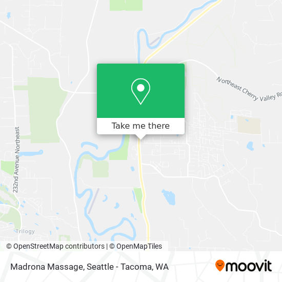 Madrona Massage map