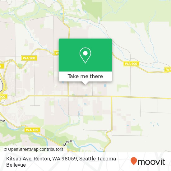 Mapa de Kitsap Ave, Renton, WA 98059