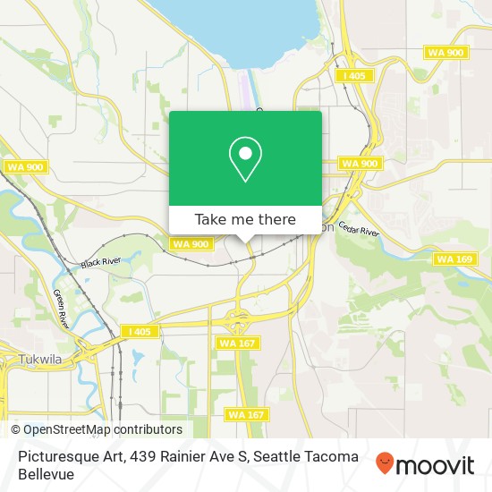 Mapa de Picturesque Art, 439 Rainier Ave S
