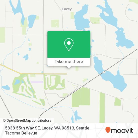 Mapa de 5838 55th Way SE, Lacey, WA 98513