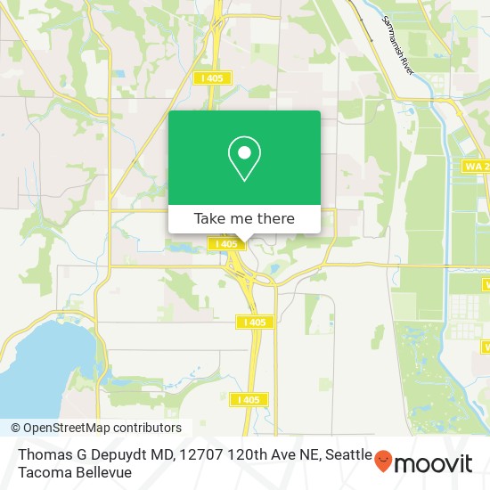 Mapa de Thomas G Depuydt MD, 12707 120th Ave NE