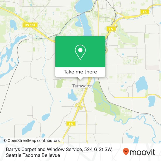 Mapa de Barrys Carpet and Window Service, 524 G St SW