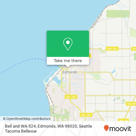 Bell and WA-524, Edmonds, WA 98020 map