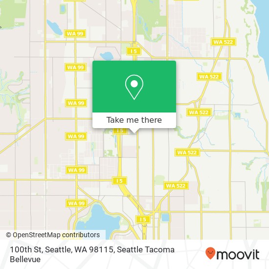 Mapa de 100th St, Seattle, WA 98115