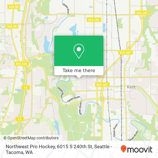 Northwest Pro Hockey, 6015 S 240th St map