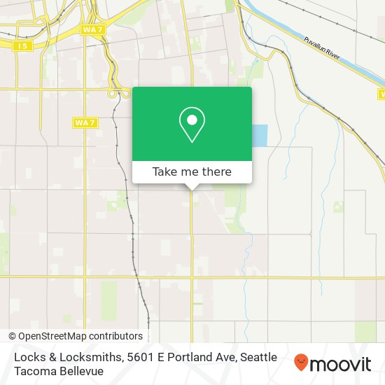 Mapa de Locks & Locksmiths, 5601 E Portland Ave