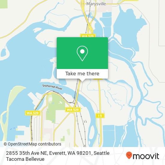 Mapa de 2855 35th Ave NE, Everett, WA 98201