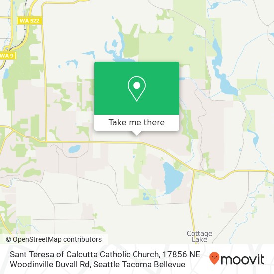 Mapa de Sant Teresa of Calcutta Catholic Church, 17856 NE Woodinville Duvall Rd