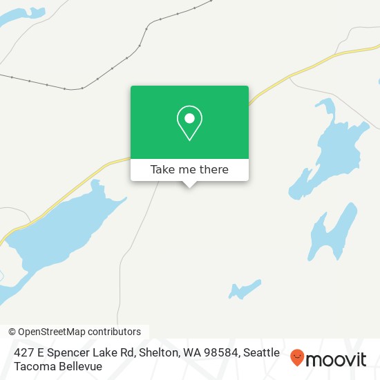 Mapa de 427 E Spencer Lake Rd, Shelton, WA 98584