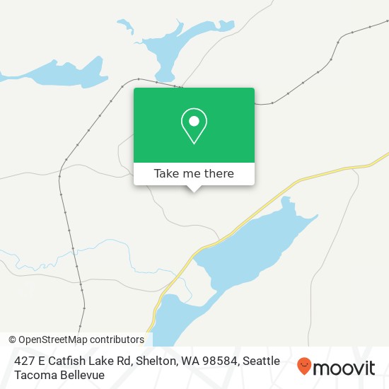 Mapa de 427 E Catfish Lake Rd, Shelton, WA 98584
