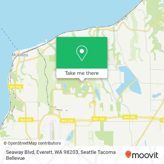 Mapa de Seaway Blvd, Everett, WA 98203