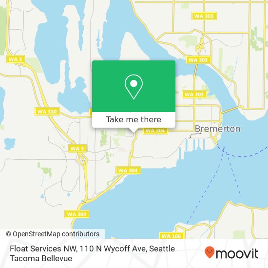 Float Services NW, 110 N Wycoff Ave map