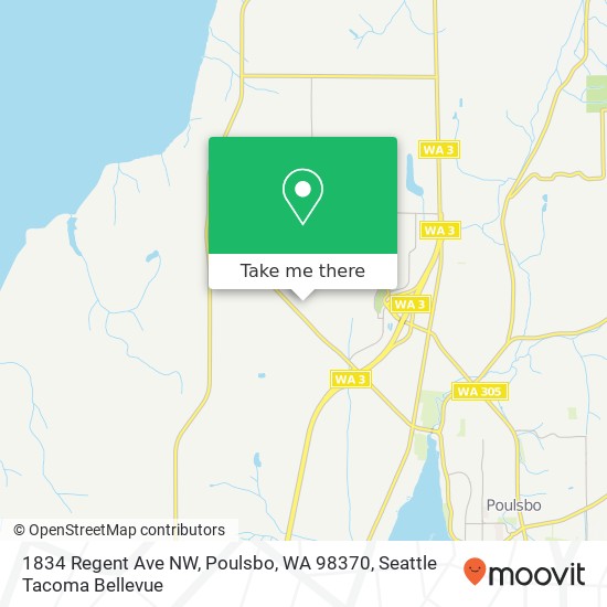 1834 Regent Ave NW, Poulsbo, WA 98370 map