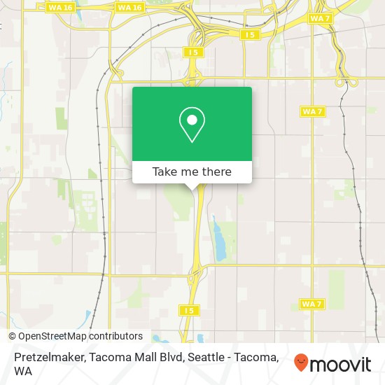 Mapa de Pretzelmaker, Tacoma Mall Blvd