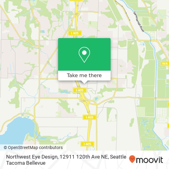 Mapa de Northwest Eye Design, 12911 120th Ave NE