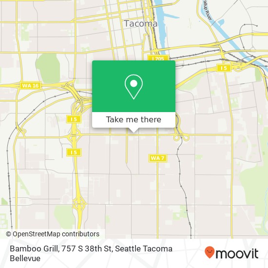 Mapa de Bamboo Grill, 757 S 38th St