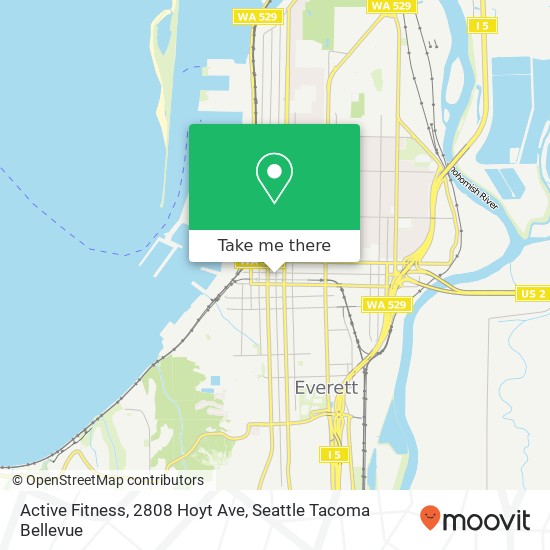 Mapa de Active Fitness, 2808 Hoyt Ave