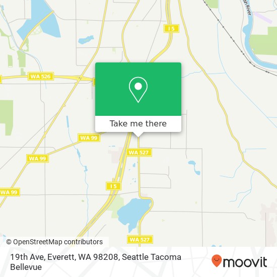 Mapa de 19th Ave, Everett, WA 98208