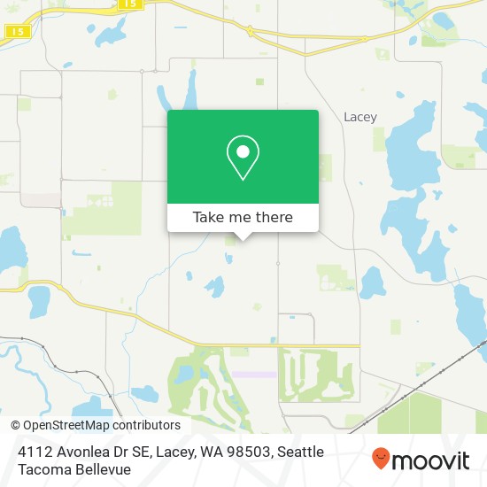 4112 Avonlea Dr SE, Lacey, WA 98503 map