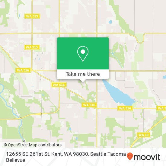 12655 SE 261st St, Kent, WA 98030 map