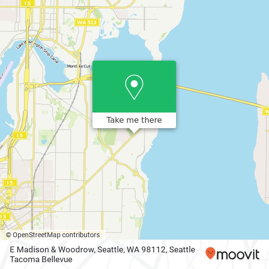 Mapa de E Madison & Woodrow, Seattle, WA 98112