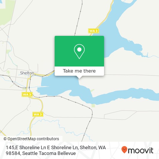 Mapa de 145,E Shoreline Ln E Shoreline Ln, Shelton, WA 98584
