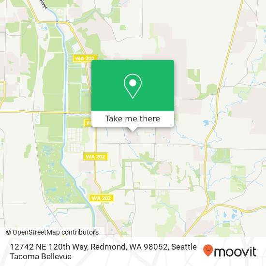 Mapa de 12742 NE 120th Way, Redmond, WA 98052