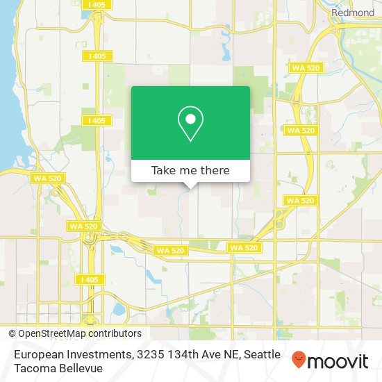 European Investments, 3235 134th Ave NE map