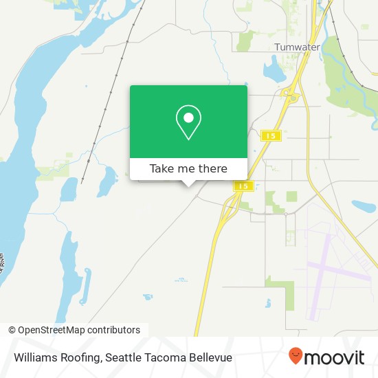 Williams Roofing map