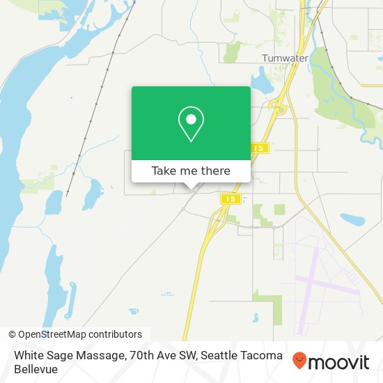 Mapa de White Sage Massage, 70th Ave SW