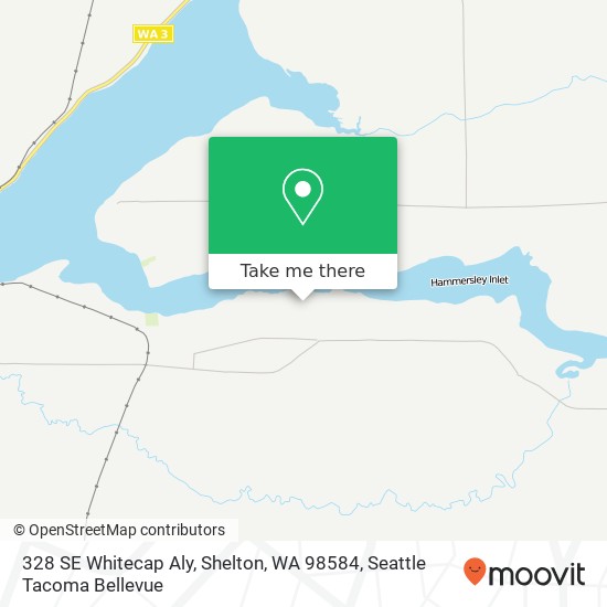 Mapa de 328 SE Whitecap Aly, Shelton, WA 98584
