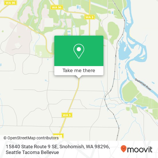 Mapa de 15840 State Route 9 SE, Snohomish, WA 98296