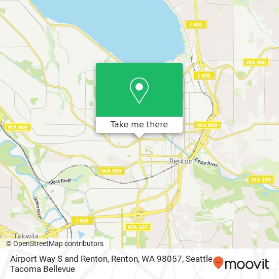 Airport Way S and Renton, Renton, WA 98057 map