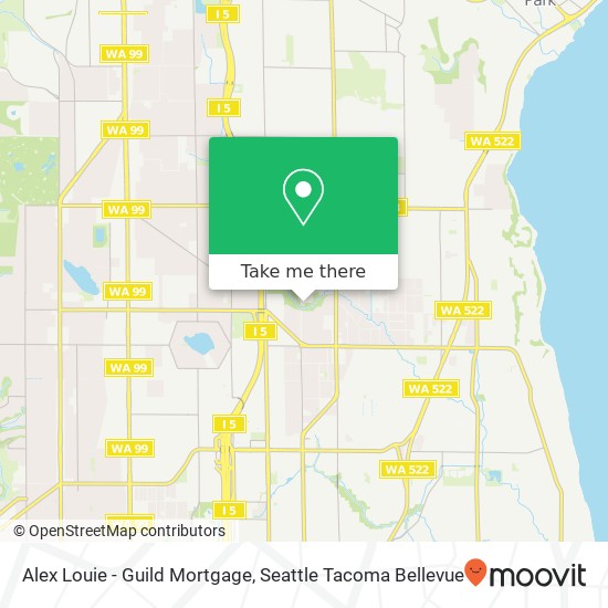 Mapa de Alex Louie - Guild Mortgage, 10th Ave NE