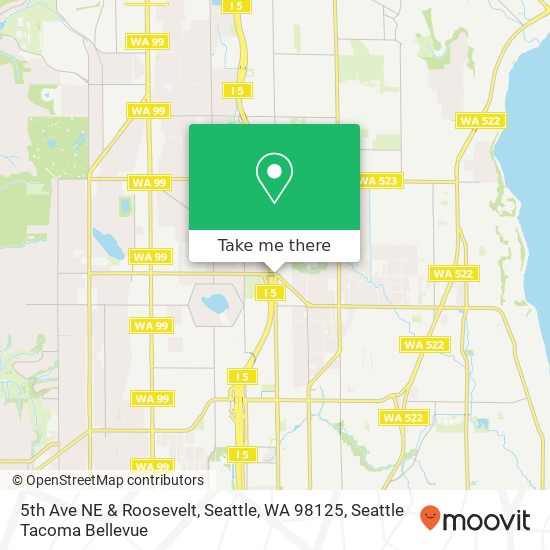 5th Ave NE & Roosevelt, Seattle, WA 98125 map