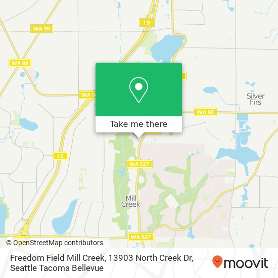 Mapa de Freedom Field Mill Creek, 13903 North Creek Dr