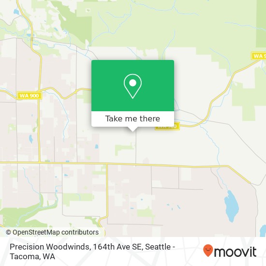 Precision Woodwinds, 164th Ave SE map