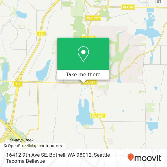 Mapa de 16412 9th Ave SE, Bothell, WA 98012