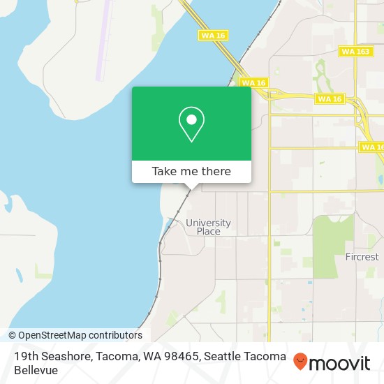 Mapa de 19th Seashore, Tacoma, WA 98465