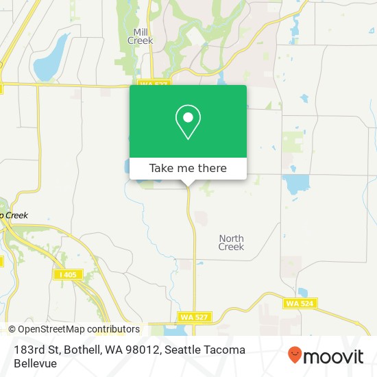 Mapa de 183rd St, Bothell, WA 98012