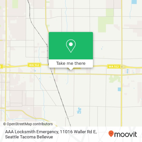 Mapa de AAA Locksmith Emergency, 11016 Waller Rd E